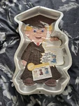 Nos Wilton 1995 Proud Graduate Cap Gown Cake Pan Mold #2105-1800. Fixed Price $20.00.