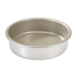 Nordic Ware Natural Aluminum Nonstick Commercial Round Layer Cake Pan, Exterior. Fixed Price $75.45.