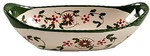 Temptations Old World Poinsettia Oval Centerpiece Baking Dish Seasonal Xmas 12OZ. Fixed Price $12.95.