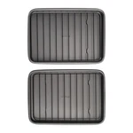 Goodcook Of Nonstick Steel 9" X 6" (2- Piece Set) W/ Rack, Gray. Fixed Price $27.08.