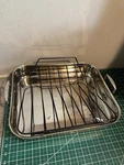 Creuset Stainless Steel Roaster With Roasting Rack 17 X 14. Fixed Price $149.99.