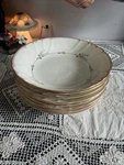 (8) Mikasa # L9777/UP277 Fine Ivory Monticello 8" Soup Bowls. Fixed Price $52.20.