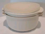 Tupperware #2192B-1, 2210A-1, 2197B-1 Microwave Cooker Nesting Casserole Bowls. Fixed Price $25.99.