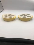 Hall China Escargot Servers Set Of 2. Fixed Price $40.00.