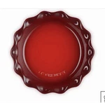 Creuset Red Round 9 Ceramic Pie Dish Fluted Plate. Have 2 Available. Fixed Price $137.54.