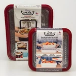 Lot Of 2 Fancy Panz Foil Food Travel Carriers 8" X And 11" 9" Classic. Fixed Price $35.00.