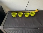 Rachael Ray 10OZ Ramkins Lime Green Bakeware Oval With Handles 4PC Set (703). Fixed Price $24.75.