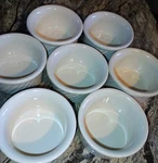 Diversified Ceramics 498 White Oz Fluted Ramekin Set Of 7 Usa. Fixed Price $42.00.