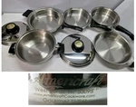 Kitchen Americraft 7 Pierce Set Gourmet Pan 316L Ss Usa. Fixed Price $190.01.