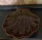 Org Vintage Hall Usa Seashell- Clam Baking Dish #230- Brown. Fixed Price $14.00.