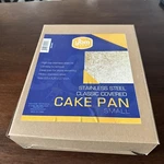 Stainless Steel Covered Cake Pan Ybm Home 11.5X9.25. Fixed Price $20.00.