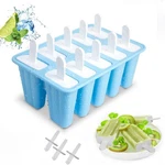 Popsicle Molds, 10 Pieces Silicone With Sticks Bpa Free Ice Po.... Fixed Price $15.18.