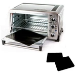 Two-pack 100% Non-stick 11" Toaster Oven Liner. Finally, X 9 Inches, Black. Fixed Price $10.52.