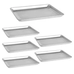 Bieama 6-PACK Half 18X13" Perforated Aluminum Commercial Baking Sheet Pans Nsf. Fixed Price $83.99.