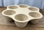 Pampered Chef 6 Single Serving Deep Baker #5132 Stoneware Popover/pot Pie/muffin. Fixed Price $46.50.