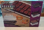 Perfect Brownie Pan Set With Bonus Recipe Guide, Ez Storage Lid & Stencils Nib. Fixed Price $26.99.