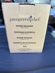 Pampered Chef Egg Cooker 1372 Stoneware Microwave Pc Open Box. Fixed Price $20.00.