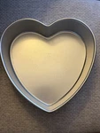 Vintage 1990 Wilton Heart Cake Pan 1/2 X Removable Inside Valentine. Fixed Price $11.69.