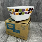 Pampered Chef Simple Additions Tiles Small Square Bowl Retired New In Box #2023. Fixed Price $14.95.