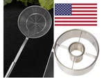 Ateco 3.5" Donut Cutter Maker And Stainless Steel Strainer Skimmer Spoon Ladle. Fixed Price $34.99.