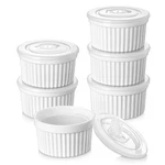 Ramekins 10 Oz Porcelain Creme Brulee Souffle Dishes White Set Vancasso Pudding. Fixed Price $51.99.