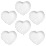 Yuauy Pcs White Heart Shaped Porcelain Soy Sauce Dish 1.65 Oz Ceramic Dipp. Fixed Price $21.63.