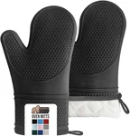 Gorilla Grip Bpa-free Soft Silicone Oven Mitts, 12.5X8.3, Black -pack. Fixed Price $27.54.