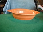 Homer Laughlin Orange Fiesta Ware Individual Casserole. Fixed Price $14.99.