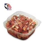 Dart Solo C57PST1 Clear Plastic Seal Hinged-lid Food Containers X 6". Fixed Price $35.98.
