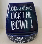 Utensil Holder Cookbook Stand Temptations By Tara Blue Floral Print. Fixed Price $20.00.
