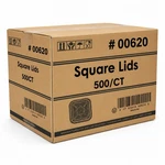 Wholesale Disposable X8.25 Square Aluminum Lids For 8X8 Pan. Fixed Price $273.98.