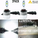 Alla Lighting 8000LM H10 9145 Super White Csp Smd Led Fog Lights Driving Bulbs. Fixed Price $49.99.