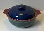 Denby England Harlequin 2QT Round Casserole Dish With Lid. Fixed Price $69.99.