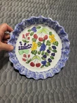 Vintage Mesa International, Ceramic 10" Pie Baking Dish, Berries, Hand Painted. Fixed Price $12.90.