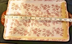 Temptations Presentable Ovenware Floral Cranberry Lace Baking Dish. Fixed Price $20.98.