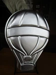 Vintage 1982 Wilton Silver Aluminum Up Away Hot Air Balloon Cake Pan 502-3169. Fixed Price $9.99.