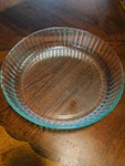 Pyrex France 26 Cm Clear Glass 818 Quiche Flan Tart Dish Fluted Baking Pan 10.2". Fixed Price $24.99.