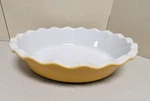 Emile Henry French Ceramic Artisan Ruffled Pie Dish Yellow 10. Fixed Price $22.95.