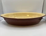Emile Henry Oval Casserole Dish Copper Brown 10 France Stoneware Baker. Fixed Price $30.00.