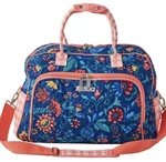 Pioneer Woman Weekender Bag Mazie Blue Floral Quilted Travel Tote. Fixed Price $49.00.