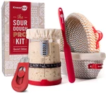 Sourdough Starter Kit: 34OZ Jar, 2 Banneton Baskets & Magnetic Bread Lame. Fixed Price $54.98.