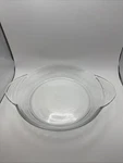 Vintage Libbey Clear Glass 10" Diameter Deep Baking Dish Pie Pan. Fixed Price $14.99.