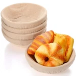 Nuogo Set Banneton Bread Proofing Basket 8.5 Inch Round Sourdough Beige. Fixed Price $59.70.