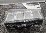 American Metalcraft CDB4: 4-COMPARTMENT Black Steel Condiment Holder. Fixed Price $54.90.