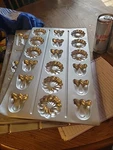 Wilton Bavarian Classic Tart Pan #2306-104 Silver Alum. Candy Mold Tulips 1984. Fixed Price $12.00.