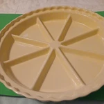 Chantal 11" Ceramic Pie Serving Dish Plate 93KA-2383 Sectional Divided. Fixed Price $12.50.