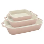 Staub Ceramic 3-PC Rectangular Baking Dish Set. Fixed Price $99.95.