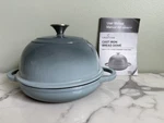 Crofton Cast Iron Enameled 9 Bread Oven Dome Baking Pan Blue Ombre New W/o Box. Fixed Price $65.99.