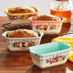 The Pioneer Woman Sweet Romance Blossoms Mini Ceramic Loaf Set 4 Pack. Fixed Price $44.95.
