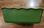 Emile Henry France Green Ruffled Ceramic Loaf Pan Ramekin Baking Dish #6164. Fixed Price $37.99.